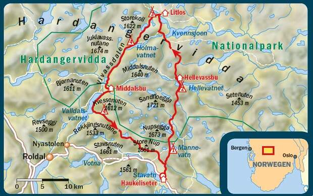 Hardangervidda-Rundtour ab Haukeliseter - outdoor-magazin.com