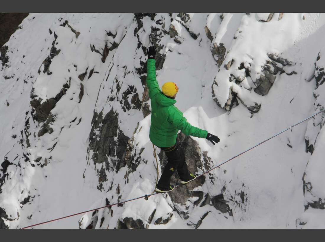 Slackline-Höhenweltrekord in Peru 11